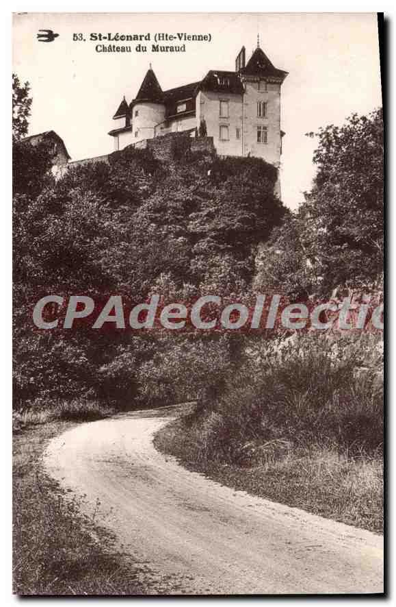 St-Léonard (Hte-Vienne) — Schloss Muraud — Antike Ansichtskarte aus Sammlung