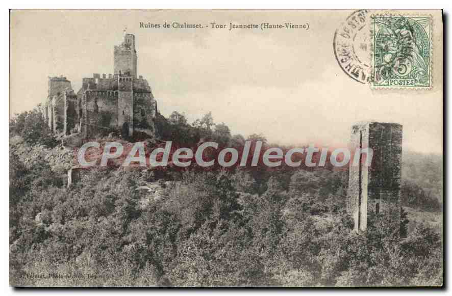 CPA Ruines de Chalusset Tour Jeannette (Haute Vienne)