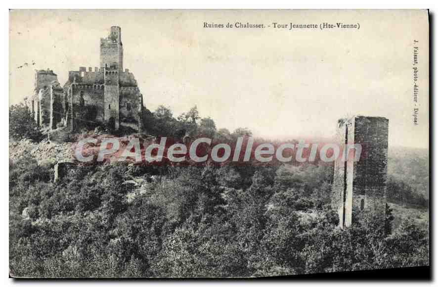 CPA Ruines de Chalusset Tour Jeannette (Haute Vienne)