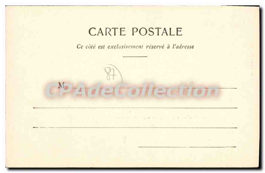 CPA Porcelaine d'Art du Musee Ceramique de Limoges (Haute Vienne) — Rückseite