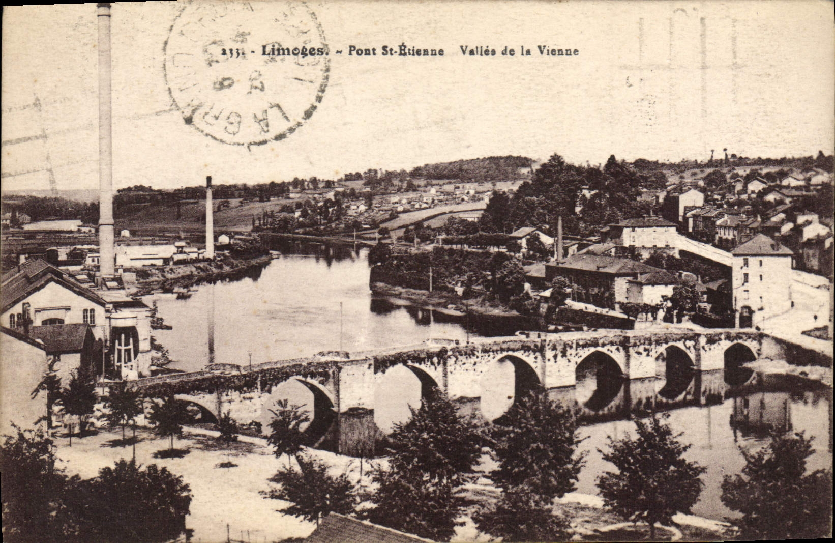 CPA Limoges Pont St Etienne Vallee de la Vienne