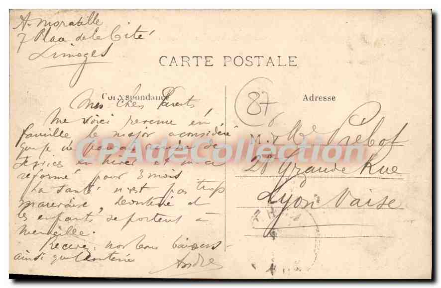 Limoges — La Vienne et le Pont St-Martial — Éd. des Nouvelles Galeries, Limoges — Rückseite