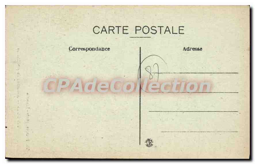 CPA Limoges Monument du 71 Mobiles — Rückseite