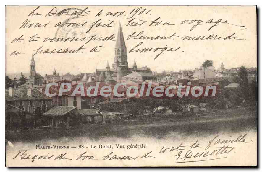CPA Haute Vienne Le Dorat Vue generale