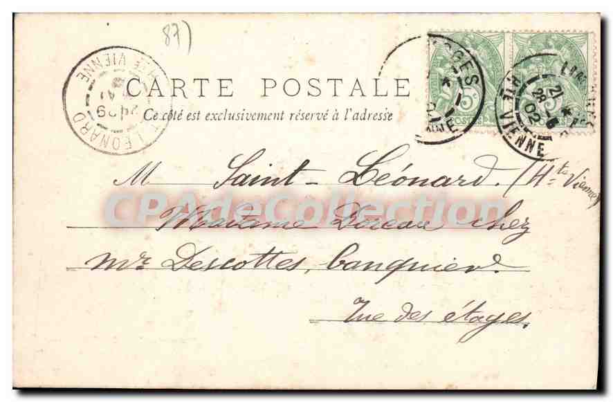 CPA Paysage en Limousin Les Bords de L'Aurecnce Pres Limoges — Back