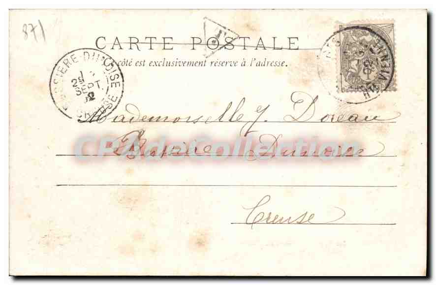 CPA Limoges Les Ponts Saint Martial National et Viaduc — Rückseite
