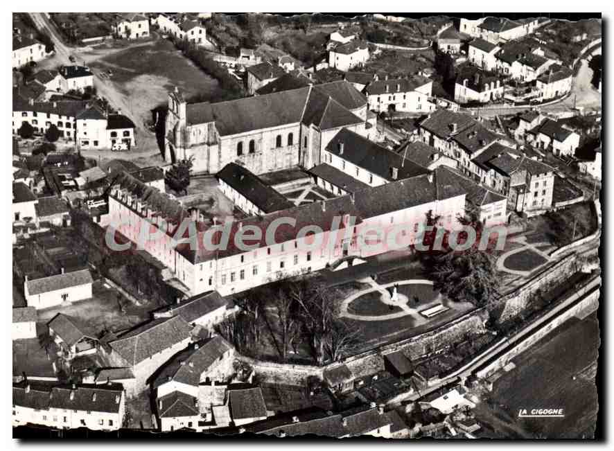 SOLIGNAC — The Abbey — aerial view — Collection des Missions, pub. André Lecante