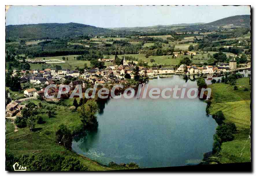 Peyrat-le-Château — Vue générale aérienne — Imprimeur Combier
