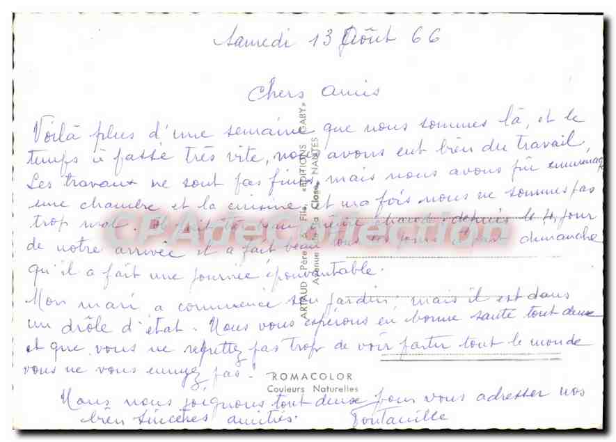 CPSM Haute Vienne Saint-Junien Bellac Le Dorat St-Leonard de Noblat Aixe sur vienne Peyrat le Châtea — Verso