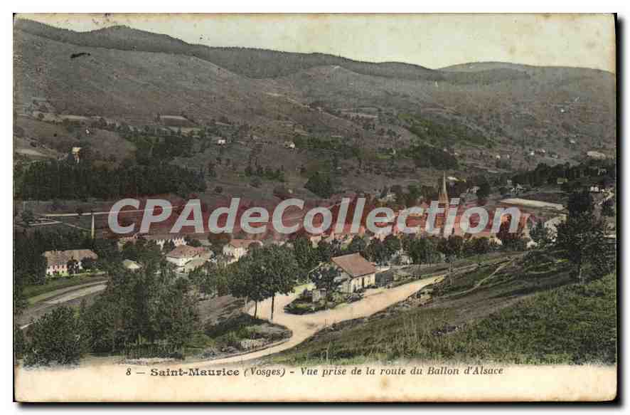 CPA Moselle St Maurice sur Moselle (Vosges) Vue prise de la route du Ballon d'Alsace