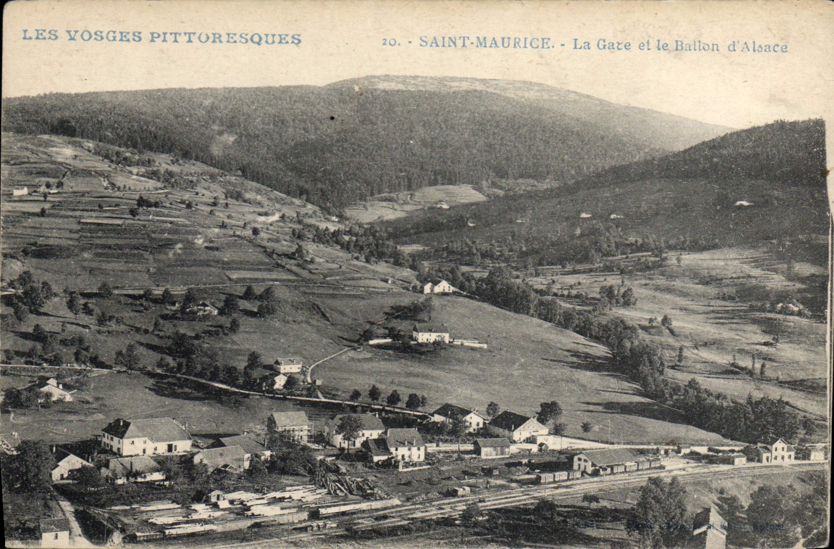 Saint-Maurice - La Gare et le Ballon d'Alsace — Les Vosges Pittoresques, n°20