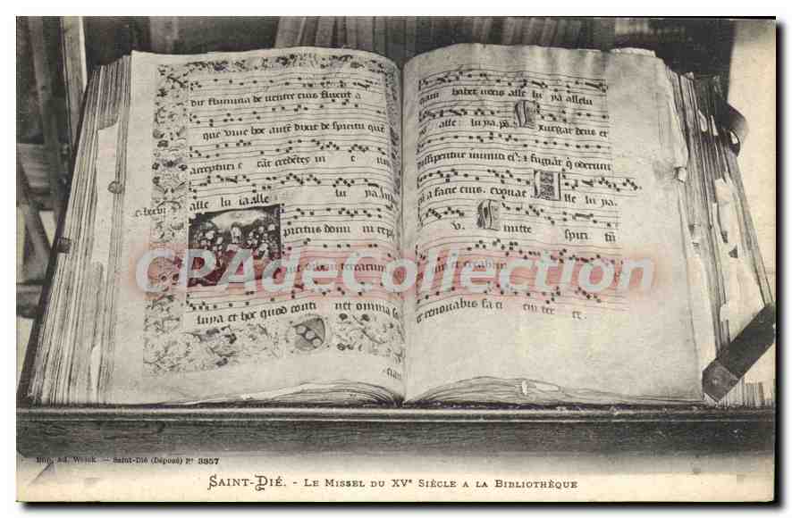 CPA Saint Die Le Missel du XV Siecle a la Bibliotheque