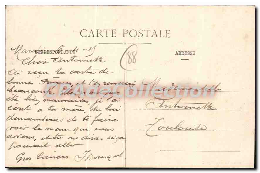 Saint-Rémy - L'Église — La Guerre dans les Vosges 1914-1915, série 10 — Verso