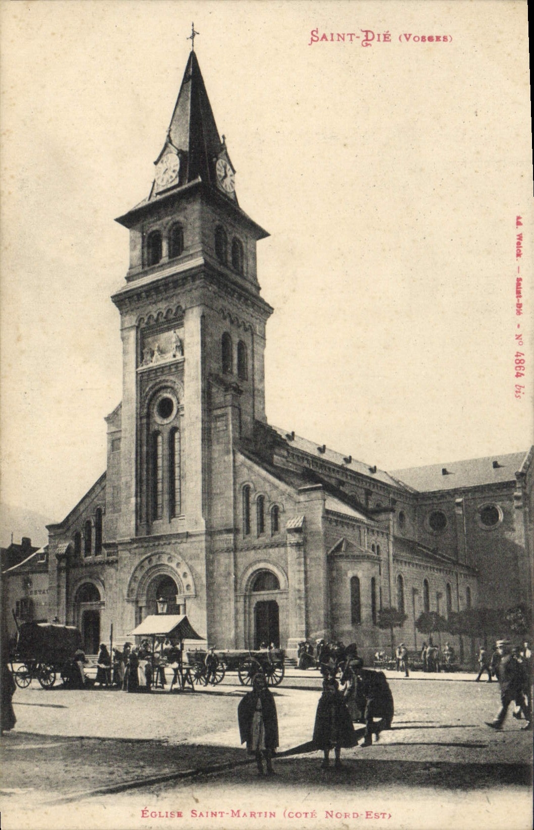 Kirche Saint-Martin — Ansicht von Norden — A. Wale, Saint-Dié, Nr. 4864