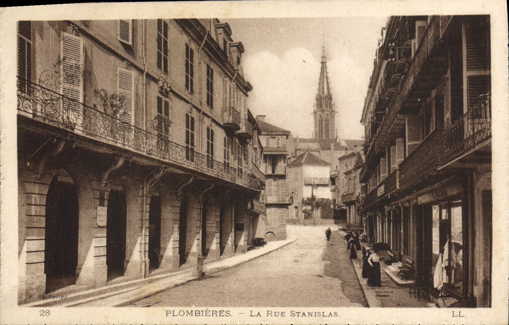 Plombières — La Rue Stanislas — H. Bachelier, n°28