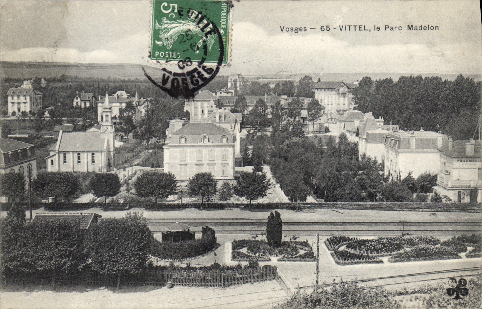 CPA Vosges Vittel le Parc Madelon 
