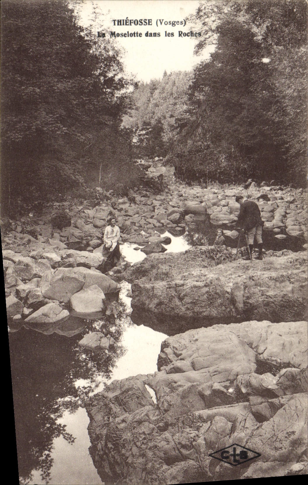 Thiéfosse (Vosges) — La Moselotte dans les Roches — C.T.S.