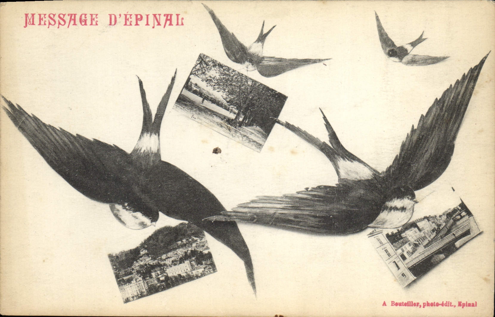 CPA Message D'Epinal 