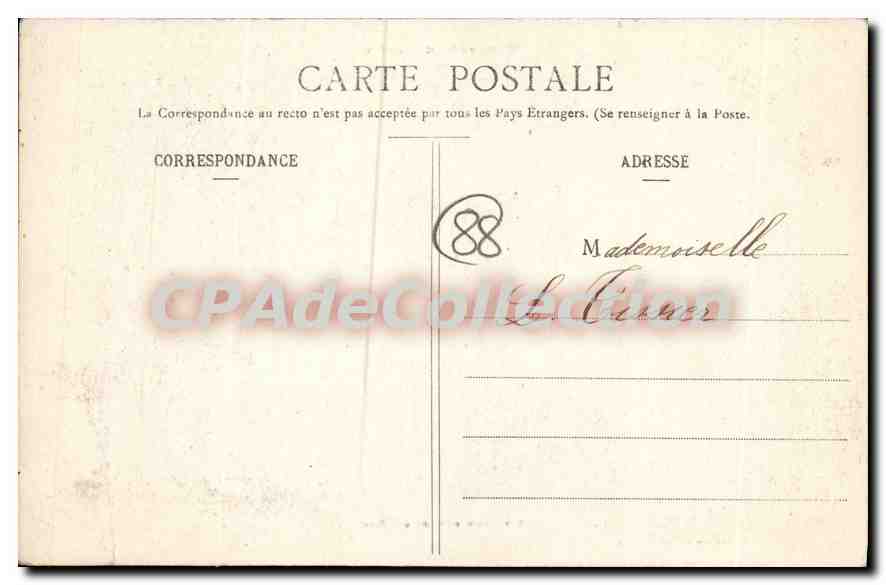 Gérardmer (Vosges) — Un Coin Favori du Lac — Imp. Ad Weleck, Saint-Dié, n° 5043 — Verso