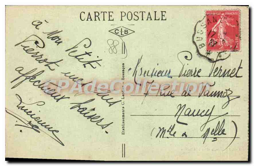 CPA Bussang Vosges Les Grands Hotels des Sources  — Rückseite
