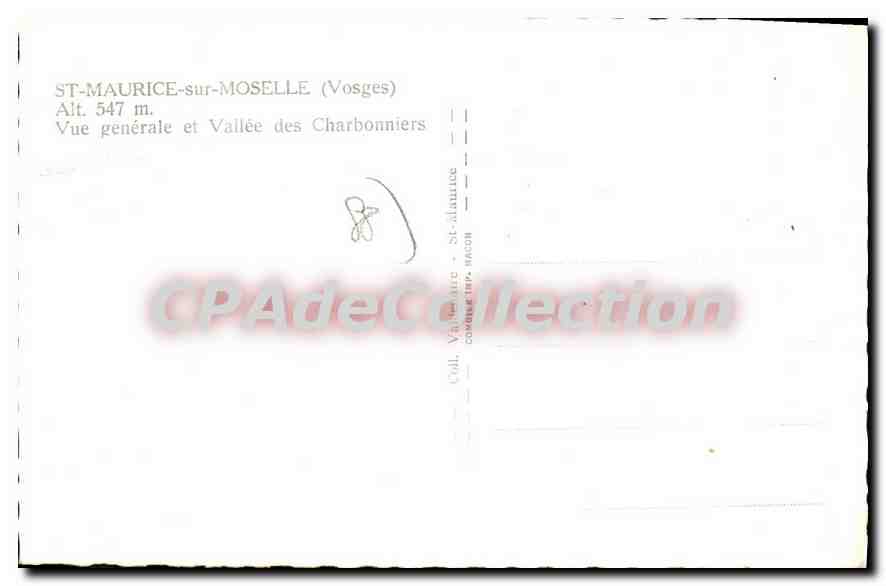 St-Maurice-sur-Moselle — Vue générale et Vallée des Charbonniers — Cim — Back