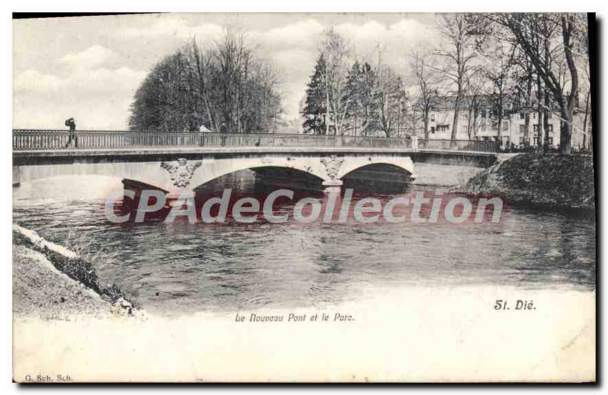 CPA Le Nouveau Pont et le Parc St Die 