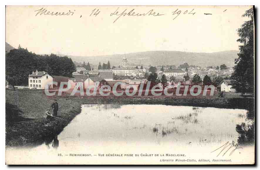 Remiremont — Vista generale presa dal Chalet de la Madeleine — Librairie Monok-Clotta, editore, Remiremont, n°16