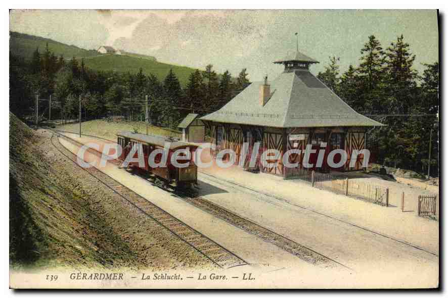 CPA Gerardmer La Schlucht La Gare 