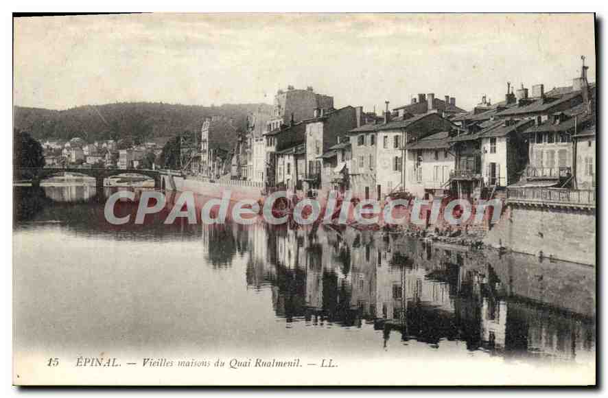 CPA Epinal Vieilles maisons du Quai Rualmenil 