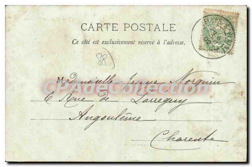 Les Schlitteurs — Les Hautes Vosges — Imp. Ad. Walck, St. Dé N° 703 — Rückseite