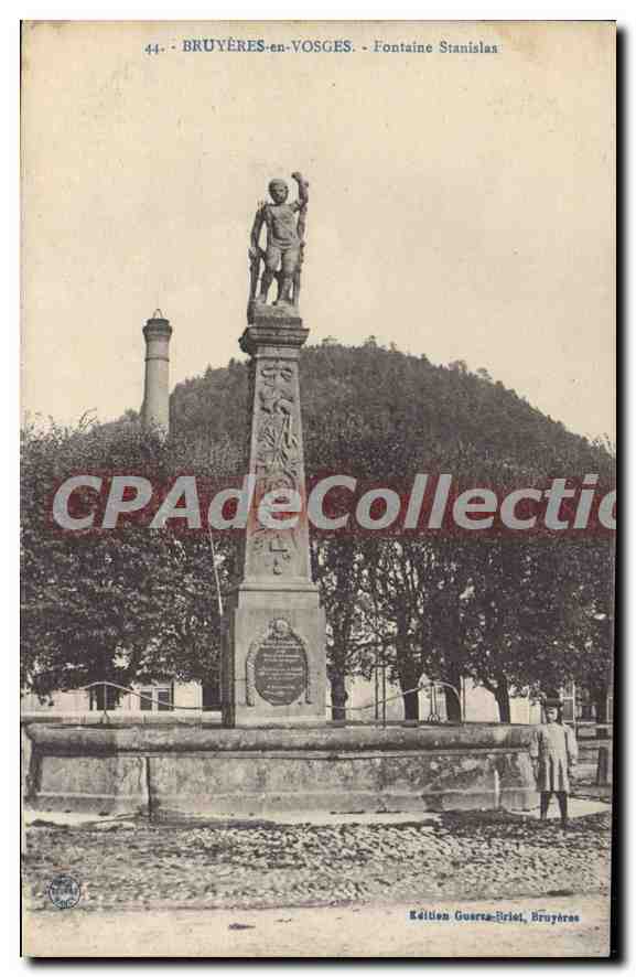 CPA Bruyeres en Vosges Fontaine Stanislas 