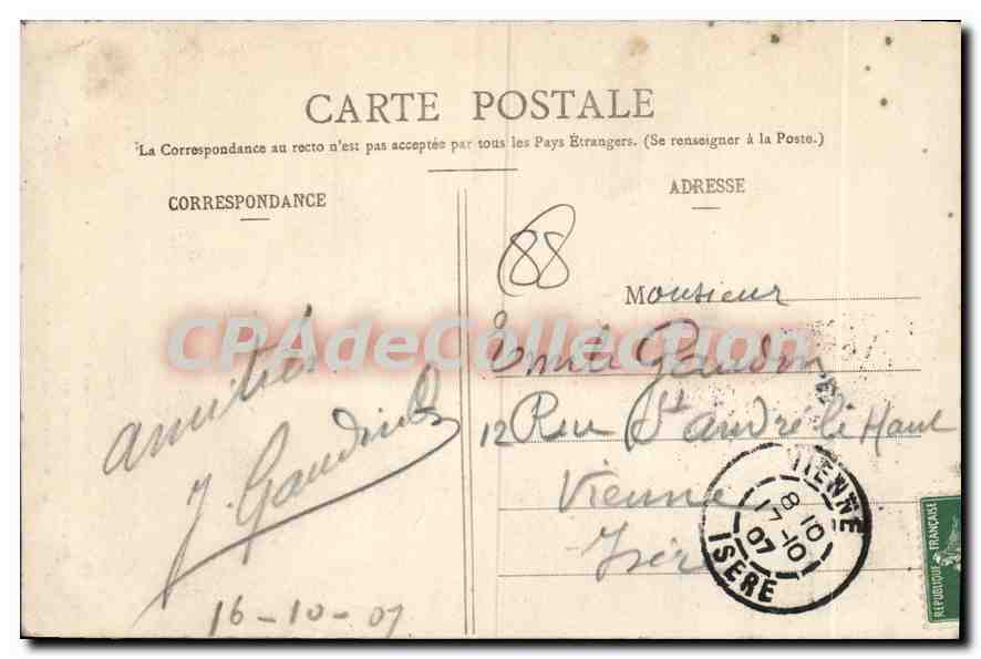 CPA Les Hautes Vosges Saint Die Nayemont les Fosses Vosges La Chaise du Diable  — Rückseite