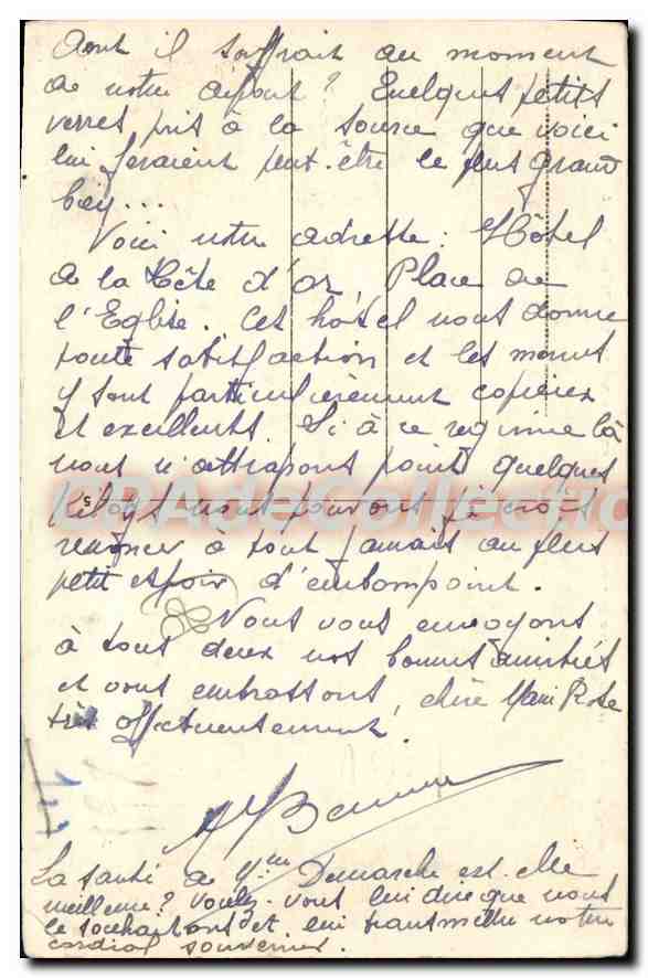 CPA Plombieres les Bains La Buvette Thermale  — Verso