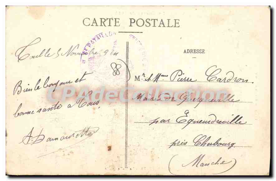 CPA La Guerre de 1914 Raon I'Etape La Halle au ble  — Rückseite