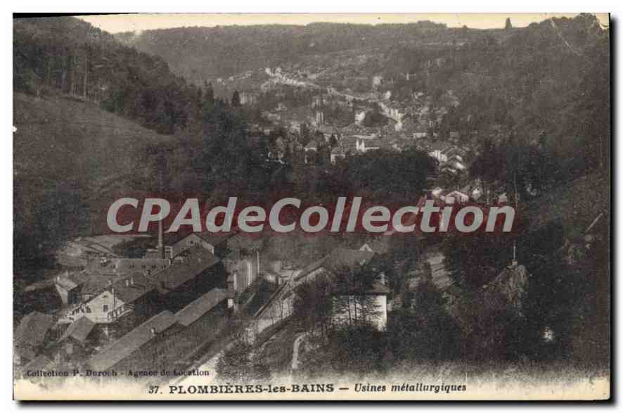 CPA Plombieres les Bains Usines metallurgiques 
