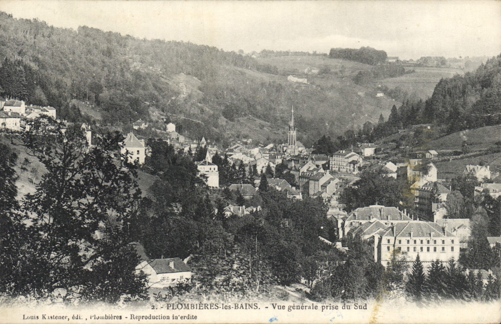 CPA Plombieres les Bains Vue generale prise du Sud 