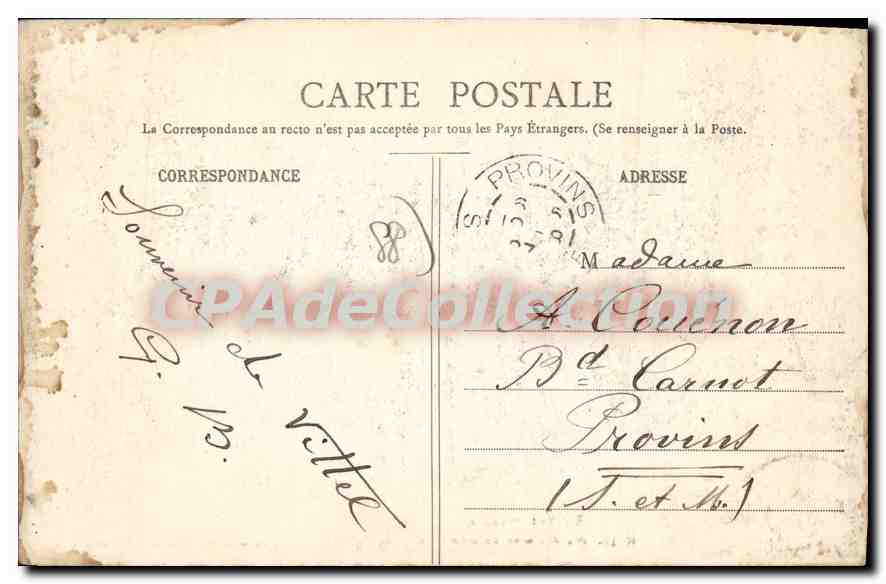 CPA Vittel Vosges Hotel dee Sources et L'Annexe  — Rückseite