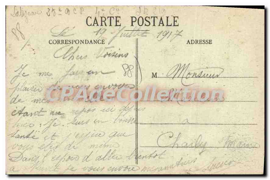 CPA Le Vittel Vosges Vue prise de I'Est  — Rückseite