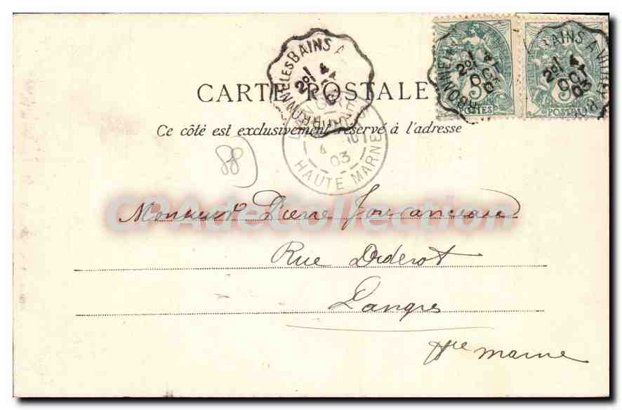 CPA Remiremont La Maire  — Rückseite