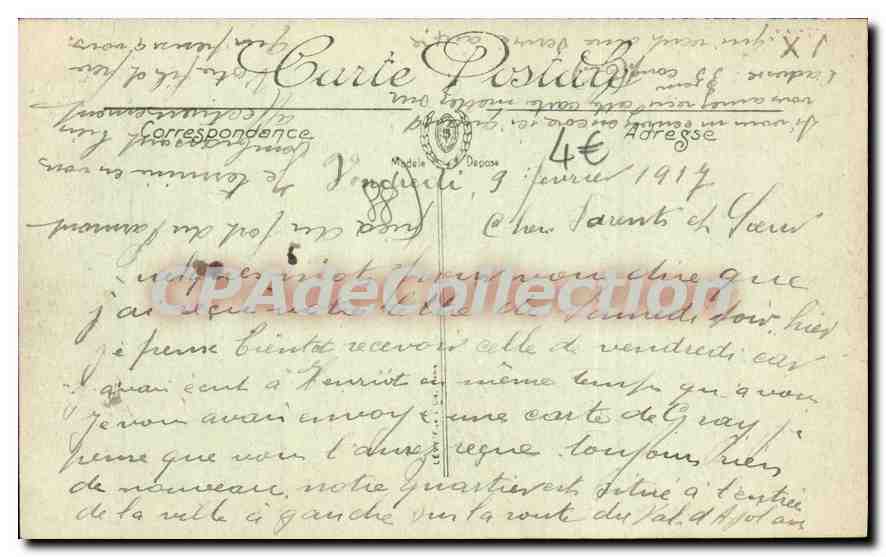 CPA Remiremont Caserne Marion  — Rückseite