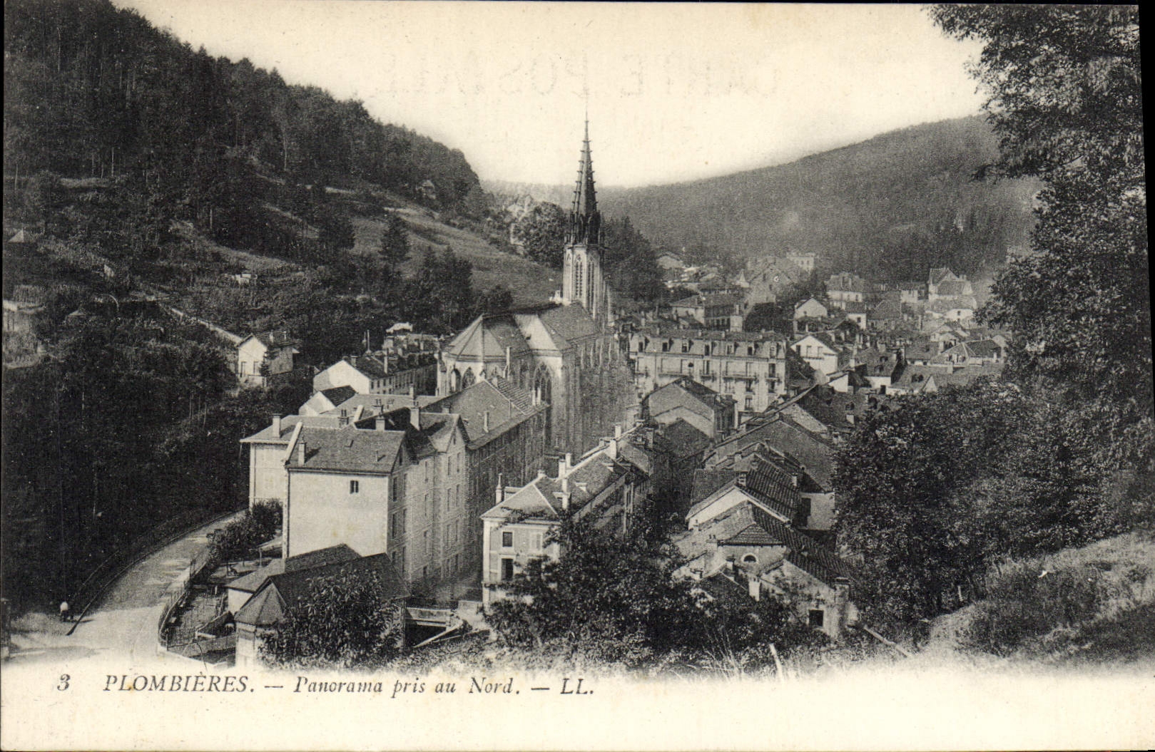 CPA Plombieres Panorama pris au Nord 
