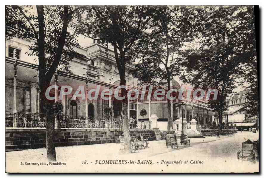 CPA Plombieres les Bains Prominade et Casino 