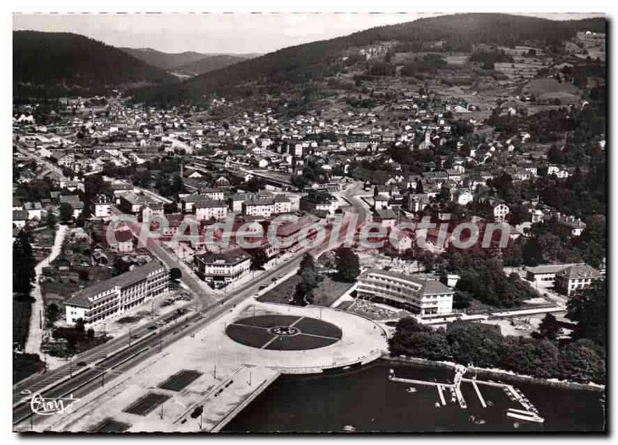 CPSM Gerardmer Vosges Vue generale aerienne et le lac 