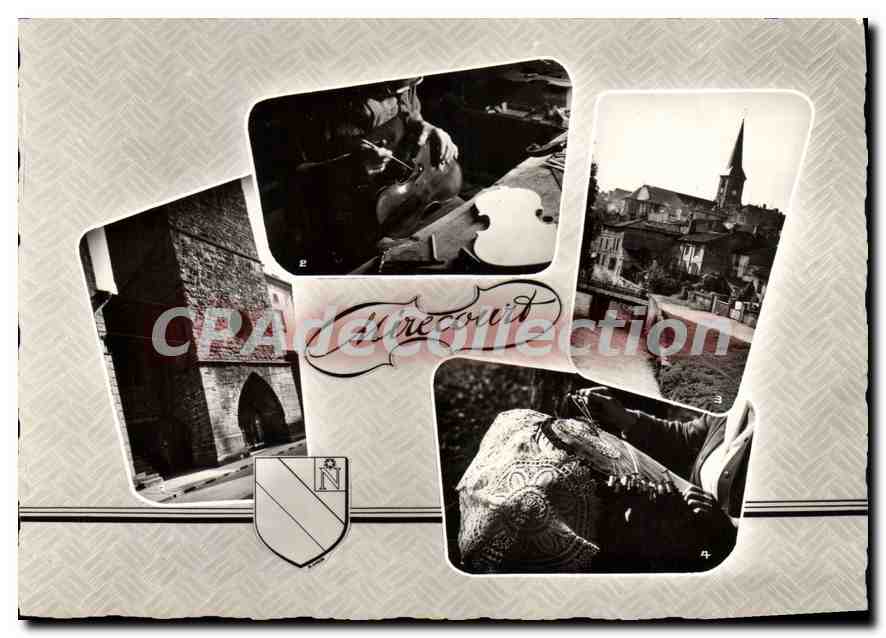 CPSM Mirecourt Vosges Le Madon Luthier L'Eglise Dentelliere 