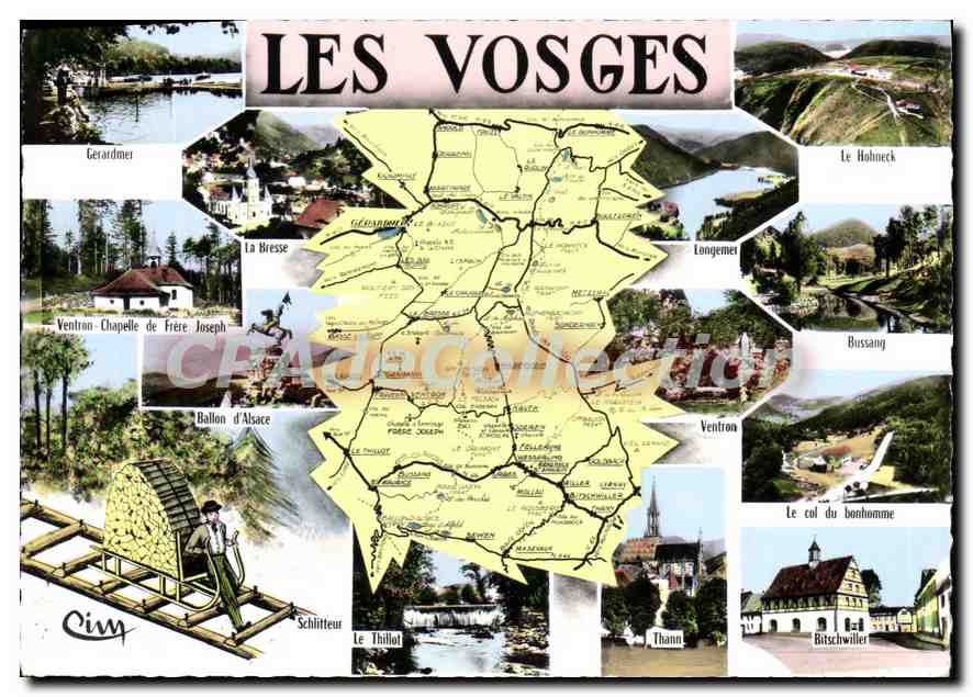 CPSM Les Vosges Gerardmer La Bresse Ballon d Alsace Thann 