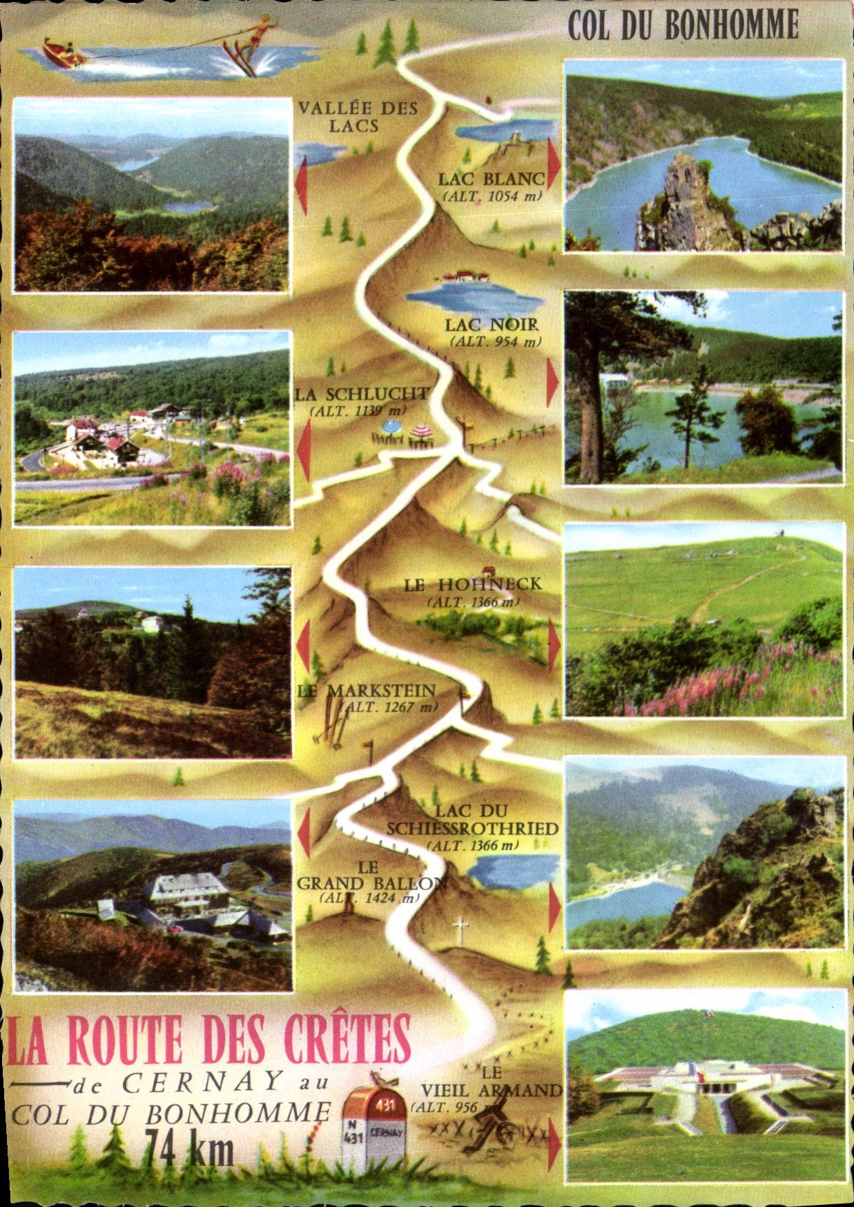 La Route des Crêtes — de Cernay au Col du Bonhomme — éditions Magasco & Cie S.A.