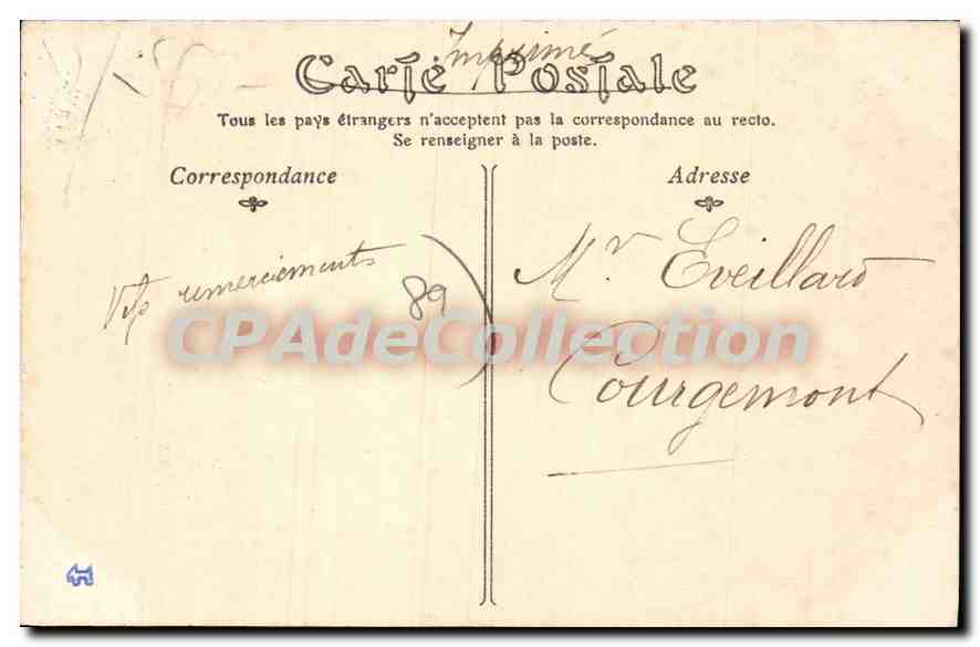 Arcy-sur-Cure — La Cure sous les Grottes — N.D. Poul — Achterkant