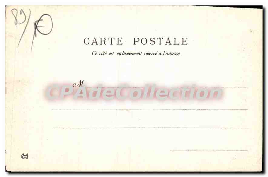 CPA Vue sur la Riviere Arcy sur Cure  — Verso