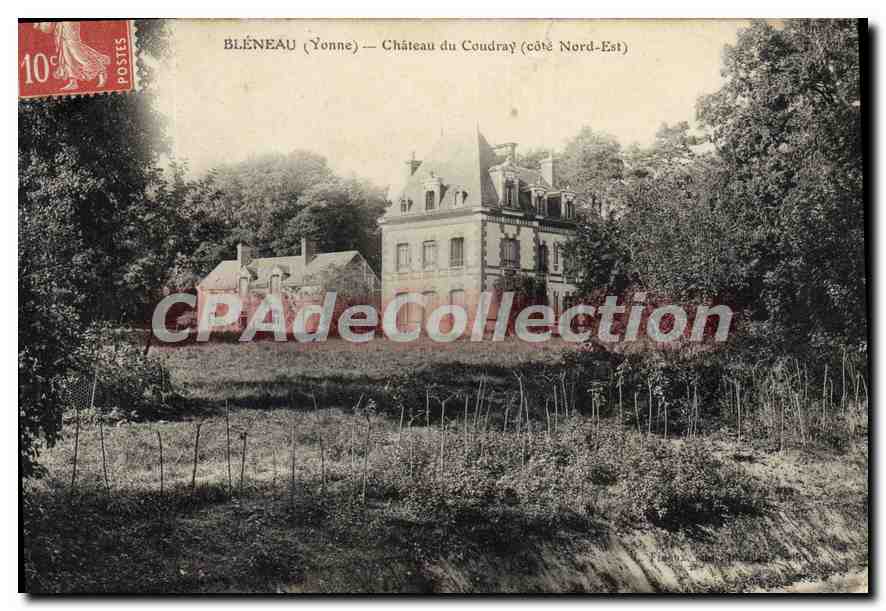 CPA Bleneau Yonne Chateau du Coudray Cote Nord Est 