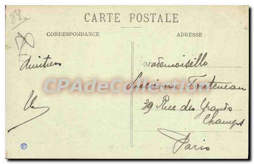 Château de Bleneau (Yonne) — Paysage sur le Loing — Éditions — Verso